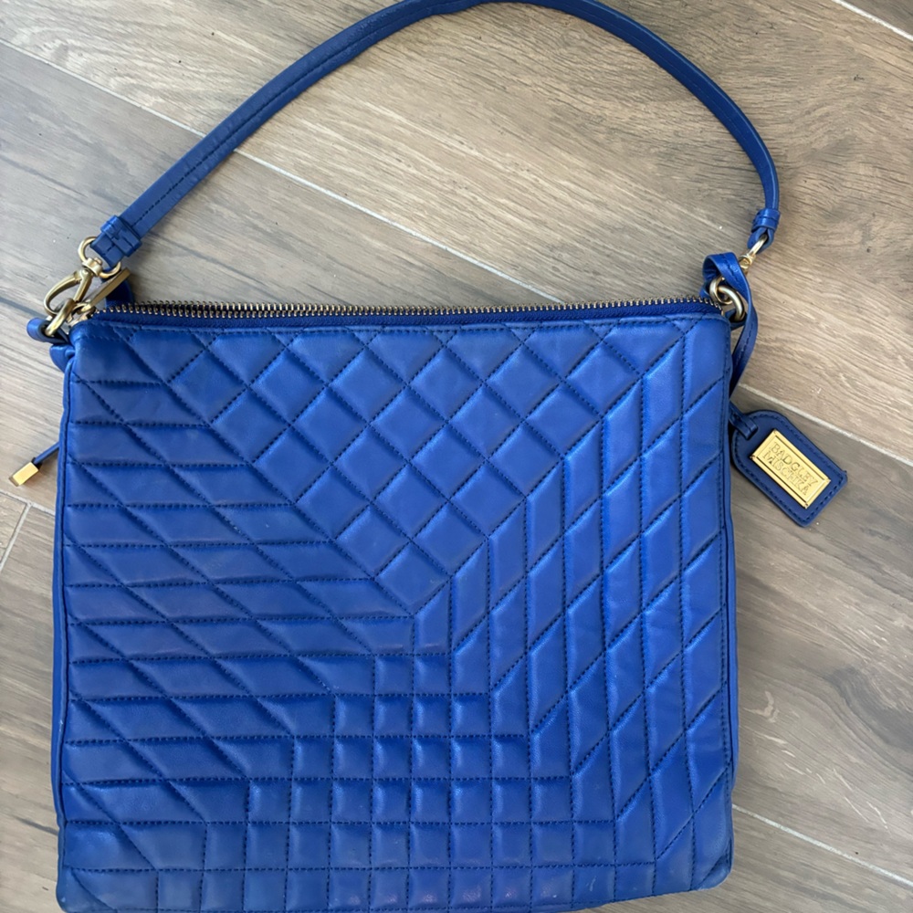 Blue Badgley Mischka bag.